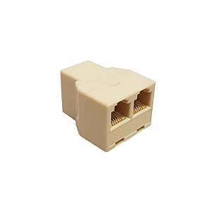 Adaptador Modular Triplo RJ11 6x4 (3 Fêmeas)