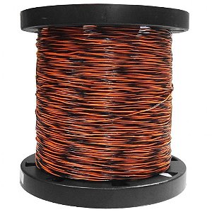 Fio Jumper 2x0,50mm - Rolo com 500 metros LARANJA/PRETO