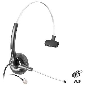 Fone Operador Stile Black HEADSET (4 VIAS RJ9 4x4) 01111-1