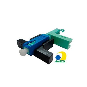Conector Óptico Reutilizável SPX SM 9/125µ SC-UPC Clip e Trava