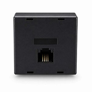 Pino Modular RJ11 4 Vias - Preto