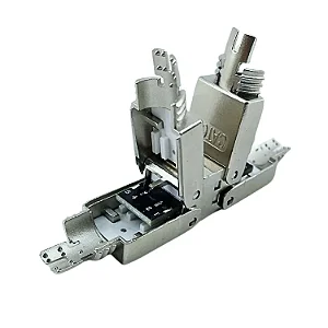 Emenda Blindada Industrial STP Tooless Cat.6A