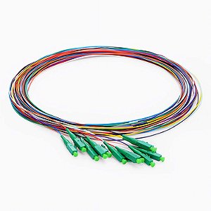 KIT Pigtail SPX SM 9/125µ LC-APC 1,5m - COLORIDO - 12 peças