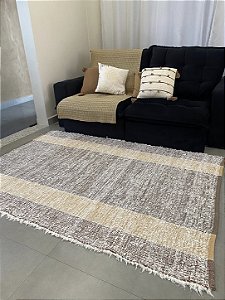Tapete para Sala em algodão 1,50 x 2,00 m – Moderno, elegante e rústico