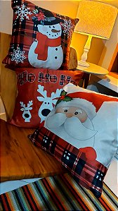 Capas de almofadas aveludadas  Natal