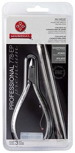 Alicate de Cutícula 735-PR Professional Premium Precision Aço Inox Mundial