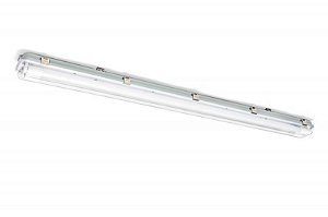 Luminária hermética de sobrepor específica para 1 lâmpada TUBO LED 10W 60cm