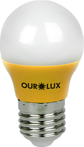 Lâmpada Superled S30 Colors 3W Bivolt Amarelo IP66.