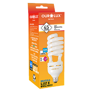 Lâmpada Fluorescente Spiralux 45W 127V 6400K.