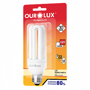 Lâmpada Fluorescente 4U 30W 220V 2700K.