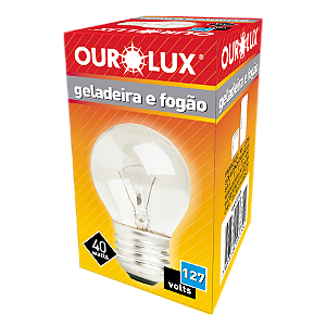 Lâmpada Incandescente Geladeira-Fogão 40W 127V.