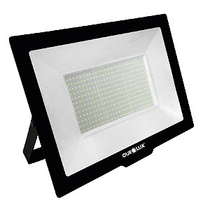 Superled Projetor Slim 400W SMD Preto 6500K IP65.