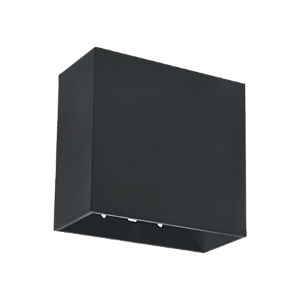 Luminária arandela direcionável 4W 3000K preta IP65.