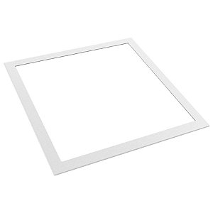 Luminária de embutir LED quadrado 4000K 45W bivolt 62X62cm alumínio branco.