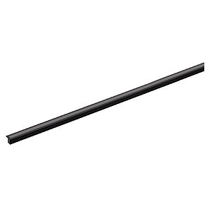Perfil de embutir LED Archi linear 1 metro IRC 93 lente preta 2700K 7W/m 24V alumínio preto.