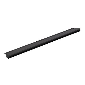 Perfil de embutir LED linear 2 metros lente preta IRC 93 2700K 37W 24V alumínio preto.
