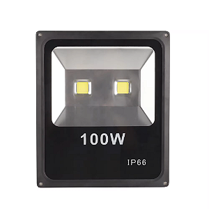 Refletor holofote LED COB 100w 3000K a prova d'água IP66 bivolt.