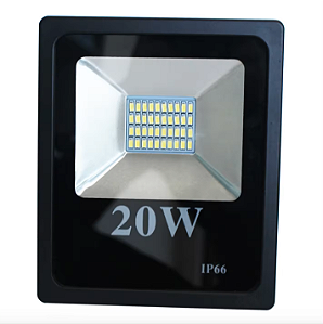 Refletor LED 20W Preto SMD Verde bivolt IP66.