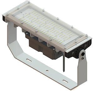 Refletor profissional LED Osram industrial 50W 6000lm IP66 bivolt.