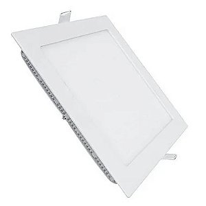 Luminária Plafon LED 36W Quadrado 40cm x 40cm Embutir 4000K bivolt.