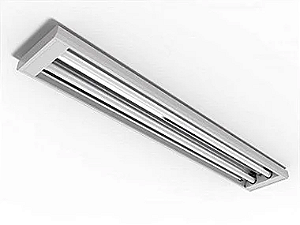 Luminária de sobrepor alto rendimento para 1 lâmpada 36/40/45/65W 240cm (HO).