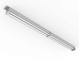 Luminária de sobrepor fechada com difusor para 2 lâmpadas 36/40/45/65W 240cm (HO).