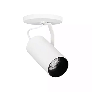 Spot de Sobrepor Tube Direcionável PAR20 10xØ5,7cm Metal Branco.
