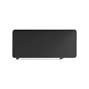 Arandela de Parede Horizon Retangular Externo 12x33x4,3cm Metal Preto.