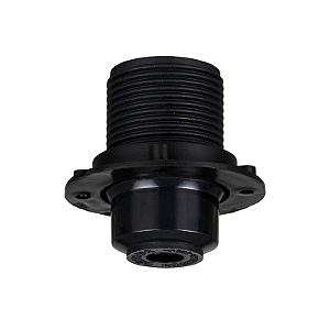 Soquete rosca longa E27 bivolt preto para pendente.