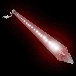 Tubo snowfall super Leds vermelho dupla face 100cm uso externo IP44 bivolt.