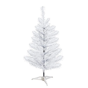 Árvore De Natal Branca Tradicional 52 Galhos 60cm Desmontável.