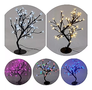 Árvore Cerejeira 48 Leds 8f Natal cores sortidas Bivolt.
