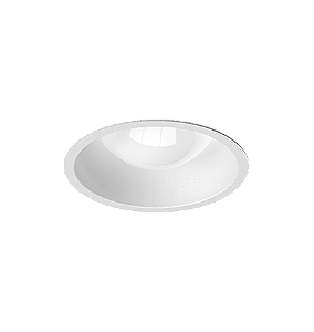 Embutido Microborda branco fosco Redondo Bulbo Ø8x15,2cm Alumínio,