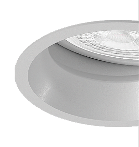 Embutido Microborda Alumínio Metálico Microtexturizado Redondo Facho Orientável PAR30 Ø13,4x13,4cm Alumínio.