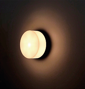 Arandela de Parede Tambo Redondo Ø11,7x7,5cm Alumínio.