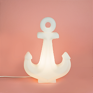 Luminária Âncora 36x25,5x12,5cm Polietileno Branco.