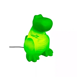 Luminária Dinossauro 33x23x27cm Polietileno Verde.