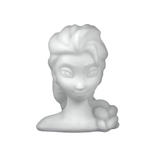 Luminária Elsa 33x26,5x21,5cm Polietileno Branco.