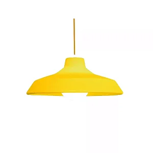 Pendente Sinuca Ø47x19cm Polietileno Amarelo.