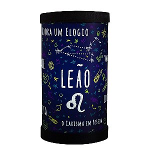 Luminária de Mesa Lumi Signo Leão 27xØ14,5cm Polipropileno Colorido.