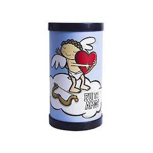 Luminária de Mesa Lumi Cupido 27xØ14,5cm Polipropileno Azul.