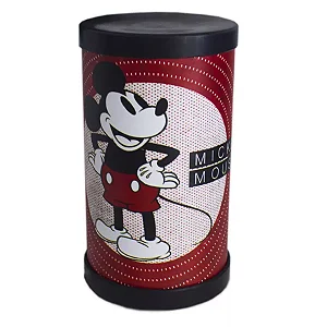 Luminária de Mesa Lumi Mickey Mouse 27xØ14,5cm Polipropileno Vermelho, Branco e Preto.