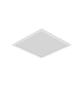 Painel Luminária de Embutir Nya Quadrado Bulbo 8x8x14,7cm Alumínio Branco Fosco