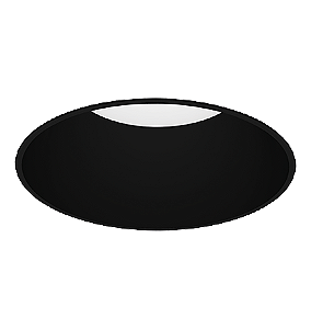 Spot de Embutir LED Daka Redondo Recuado 3000K 18,1W Bivolt Ø21,2x11,6cm Alumínio Preto Acetinado.