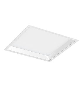Luminária de Embutir LED Dhari Quadrado Recuado 5000K 35,8W Bivolt 35x35x9,3cm Alumínio Branco Fosco.