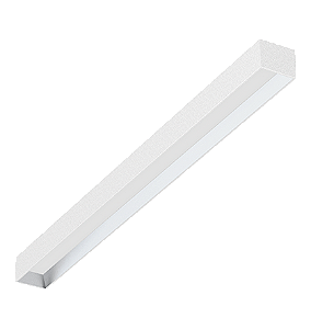 Plafon de Sobrepor LED Dhari Retangular Recuado 3000K 35,9W Bivolt 114,5x9,4x7,5cm Alumínio Branco Fosco.