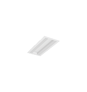 Luminária de Embutir LED Kiini Retangular 5000K 20,6W Bivolt 31x13,5x3,5cm Acrílico, Corpo e Refletor Branco Fosco.