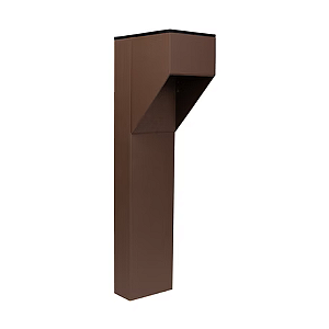 Poste Balizador 270 para Jardim 35cm GU10 para Mini Dicróica Marrom.