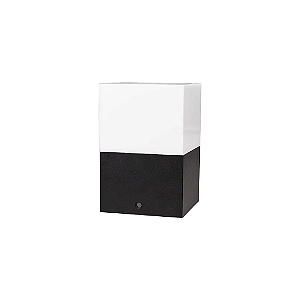 Mini Poste Balizador 205 para Jardim com soquete E27 11,5cm Preto.