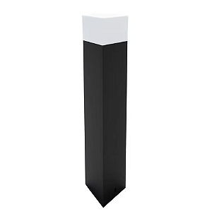 Poste Balizador 209 para Jardim com soquete E27 50cm Preto.